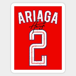 Ariaga 2 Autograph Jersey Distressed Magnet